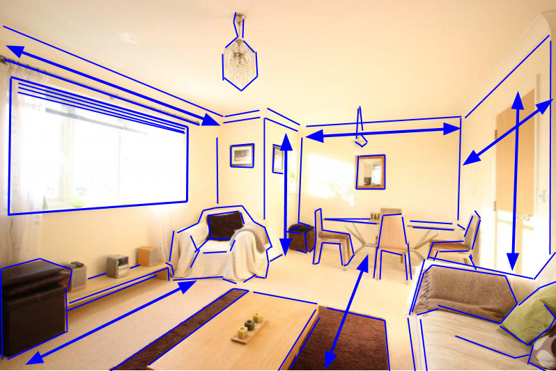 the same room as the brain sees it