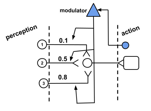Fig 2. The modulator receives some kind of input to trigger its activation.