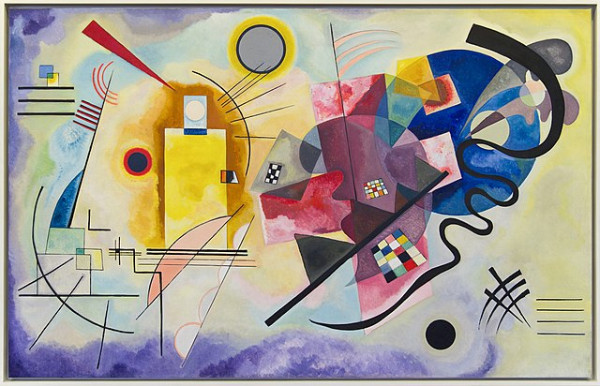 Fig 2. Huile sur toile (1925) by Wassily Kandinsky.